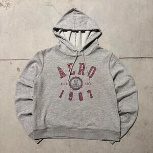 Y2K 2000s Aeropostale Aero Gray Pullover Hoodie Women’s Size Small